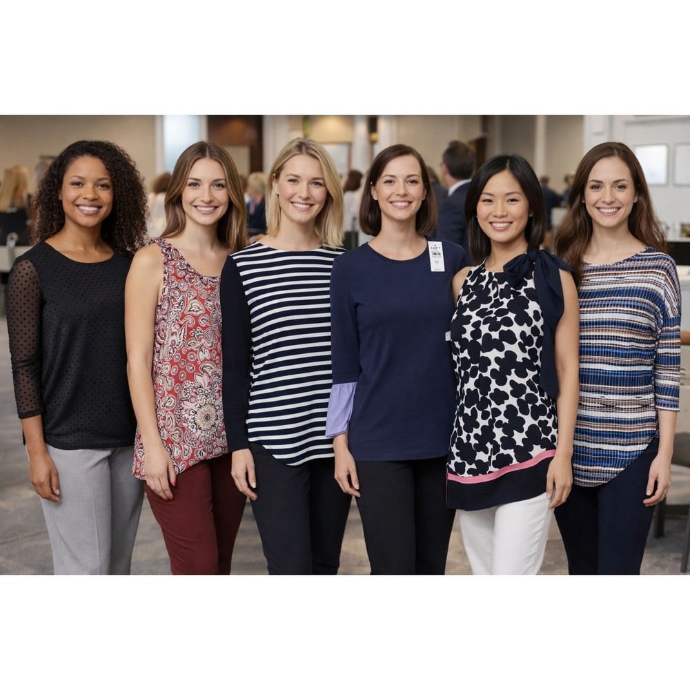 6 Career Style Blouses‎ Women's size MEDIUM
